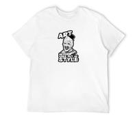 Men's Art Never Goes Out of Style Terrifier Horror Movie The Clown Tara Dawn T-Shirts White XXL