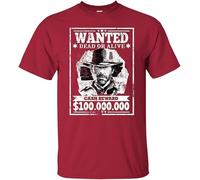 Men's Arthur Morgan Wanted Shirt Manches Courtes(XX-Large)