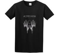 Men's at The Gates at War with Reality O-Neck Cotton T Shirt Manches Courtes(Large)