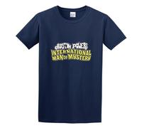 Men's Austin Powers International Man of Mystery Logo Cotton T Shirt Navy L