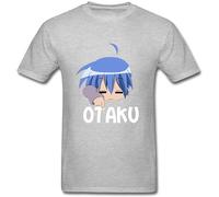 Men's Averbily Does This Shirt Make Me Like A Otaku T Shirt T-Shirts Grey XXL