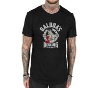 Men's Balboa'S Boxing Club T Shirt Boxer Boxing Gloves Gym Rocky Film Movie Retro Black M