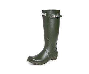 Mens Barbour Bede Winter Waterproof Wellington Snow Rain Mid Calf Boots - Olive - 10