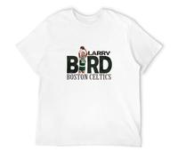 Men's Basketball T-Shirt Jersey Larry Bird The Legend Round Neck Short Sleeves Tops Clothing Size L