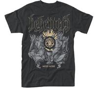Men's Behemoth Messe Noire T-Shirt Fashion Manches Courtes(X-Large)
