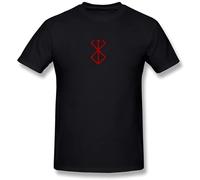 Men's Berserk Manga Logo T Shirt Tee Black XXL