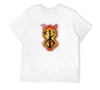 Men's Berserk Sacrifice Custom Short Sleeve -Clothing Hip Hop Leisure Big Size Cotton Crewneck Shirts Fitness Men T-Shirts White XL