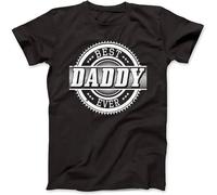 Men's Best Daddy Ever Father Dad Gift Present t Shirt Men's Breathable Cotton Crew Neck Plain Tees Black XL