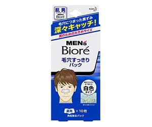 Mens Biore Pore Nose Pack White - 10 packs