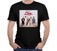 Men's Black Casual Cotton The Flying Burrito Brothers Logo Short Sleeve Fashion T-Shirt Tee-Black Manches Courtes(X-Large)