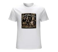 Men's Black Stone Cherry Folklore and Superstition Print Tees Short Sleeve O Neck T-Shirts White L