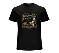 Men's Black Stone Cherry Folklore and Superstition T-Shirt Print Tees Short Sleeve O Neck Black L