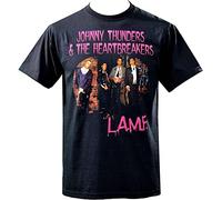 Mens Black T-Shirt Johnny Thunders &Amp The Heartbreakers Punk Rock USA Black XL