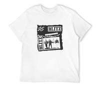 Men's Blitz Pure Brick Wall Graphic Top Printed Shirt Short Sleeve Mens Tee T-Shirts White XL