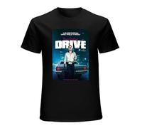 Men's Bobbie Drive Ryan Gosling Movie Poster Ver. 2 T-Shirt Black 3XL