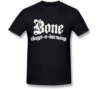 Men's Bone Thugs N Harmony Hip Hop T Shirt Deepheather T-Shirt Black L