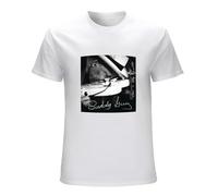 Men's Born to Play Guitar Buddy Guy O Neck T Shirt T-Shirt WhiteM