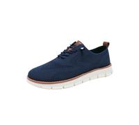 Men's Breeze Shoes, New Men's Trainers, Lightweight Knit Casual Dress Shoes for Business, Walking & Daily Wear (Dark Blue,43)