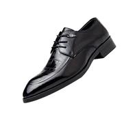 Mens Brogue Leather Work Shoes Non Slip Safety Sole for Business Casual Formal Lace Up Office Ready Professional Comfort Footwear(42 EU)