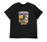 Men's Budgie Bandolier Rock Metal Band Logo Men's T-Shirt M