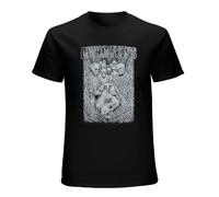 Men's Business Shirts Crew Neck Dying Fetus Treachery Short Sleeve Short Sleeve Tee Shirts T-Shirts Black L