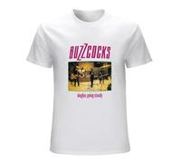 Men's Buzzcocks Singles Going Steady Mens Licensed Rock N Roll Band Tee T-Shirts White XXL