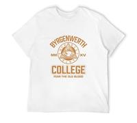 Men's Byrgenwerth College Epic Gamer Gaming Tees Bloodborne Retro Tee T-Shirts White XL
