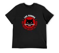 Men's Camiseta Los Suaves Rock Grupo Banda Hard Ourense Hombre Manga Corta Casual T Shirt Print Tops Black XXL