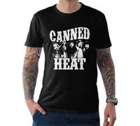 Men's Canned Heat T-Shirt Men's and Women's Cotton Tee Black 3XL