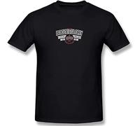 Men's Casual Cotton Short Sleeve Booze & Glory Printing O-Neck Tees Hip Hop S Clothes Size Small T-Shirts Black 3XL