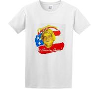 Men's Casual Shirt Dusty Rhodes American Dream Wrestling Crew-Neck t-Shirt White Manches Courtes(Medium)