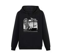 Men's Casual Shirt Unisex Sweatshirt Paul Walker Rip Custom Hooded with Drawstring Pockets Black 3XL