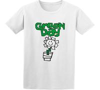 Men's Casual Shirt Vintage Flower Pot Kerplunk Band Logo Pure Cotton is More Hygroscopic White L