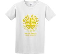 Men's Casual Shirt Wing Kong Trading T-Shirt Big Trouble in Little China Adult & Tee Top Soft and Light White Manches Courtes(Medium)