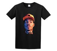 Men's Chance The Rapper Funny Art O Neck Men T Shirt T-Shirts Black XL