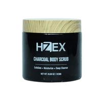 Men's Charcoal Peeling Body Scrub, Visage & Body Wash Scrub, Deep Cleansing Crème pour le visage pour hommes et femmes avec des exfoliants naturels, paraben bio naturel, sans gommages de bain (300 g)