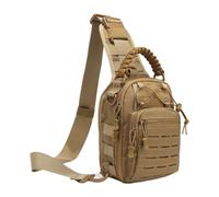 Mens Chest Bag, Sling Shoulder Pack, Lightweight Daypack, Waterproof Trendy Compact Design, Multi-Pocket Storage, for Travel, Workout, Hiking, Walking, Cycling