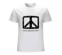 Men's Chickenfoot Graphic Unisex Top Tees T-Shirts White L