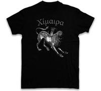 Men's Chimera T Shirt Mythologie Mantikor Griffon Mythology Lion Black S