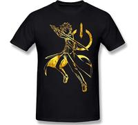 Men's Classic-Fit Short-Sleeve Dorohedoro T-Shirt Basic Short Sleeve Crewneck Tee Shirt Black Manches Courtes(X-Large)