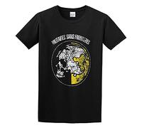 Men's Classic Tshirt Distressed Militaires sans Frontieres Black Cotton Tee Size X-Large