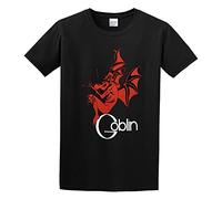 Men's Classic Tshirt Goblin Band Legend Logo Black Cotton Tee Size Large