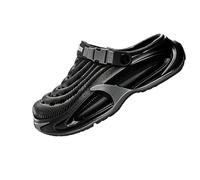 Men's Clogs Breathable Lightweight EVA Slip on Water Shoes Arch Support Outdoor Garden Beach Shoes for Men Style Comfort Clogs (Black,42)