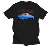 Mens Clothing Fashion Cool Men T Shirt Funny Tshirt MX 5 Miata Customized Printed T Shirt Black S