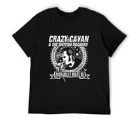 Mens Clothing Popular Crazy Cavan Concer Mens Black T-Shirt Black L
