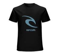 Mens Clothing Rip Tee Curl Threaded t-Shirt Mens Black L