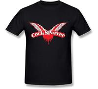 Men's Cock Sparrer T-Shirt Casual Graphic Comfortable Tees Black XXL