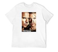 Men's Cool Prison Break Movie Birthday Present Retro Tee Shirt T-Shirts White 3XL