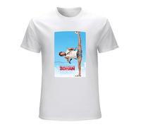 Men's Cool Zohan Movie Poster Fashion Unisex Casual T Shirt Print Tops White L