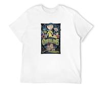 Men's Coraline & The Secret Door Men Coraline Secret Door Mens Horror Fantasy Animation Movie Tops Tees Custom T-Shirts White XXL